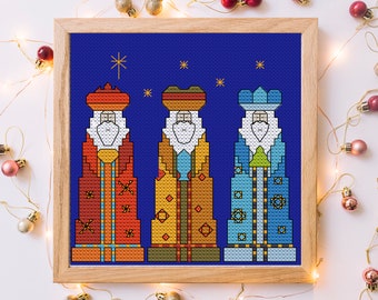 We Three Kings Christmas Cross Stitch Pattern PDF ** Instant Download **