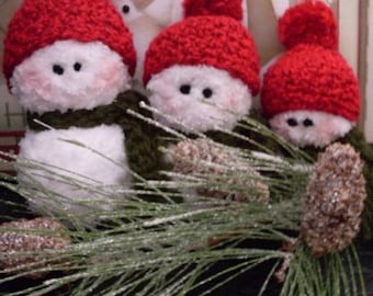 Crochet Snowman PDF PATTERN ONLY Thewarehouseshelf Crochet Snowman Pattern