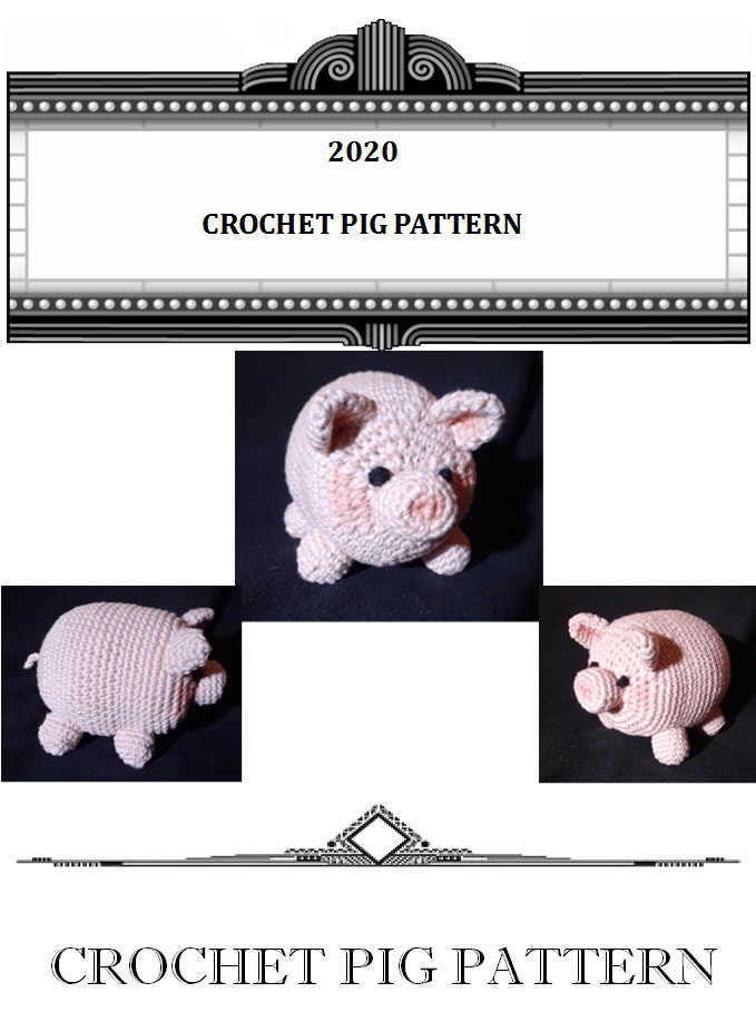 32 Our List of Adorable Crochet Pigs: Create Your Own Pig Plushie! 15 Crochet Pig Pattern Thewarhouseshelf Format Crochet Pig