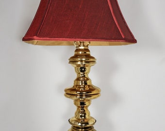 Handmade Recycled Brass and Gold Table Lamp