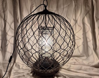 Handmade Recycled Open Ball Porch Lamp