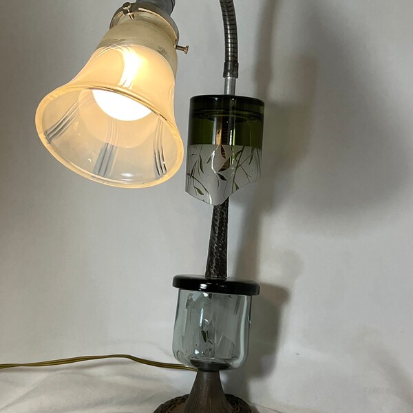 Broken Glass Lamp Etsy