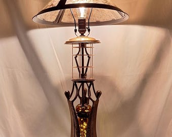 Handmade Recycled Women Hold Up the Light Table Lamp