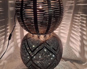 Handmade Recycled Double Ball Porch Lamp