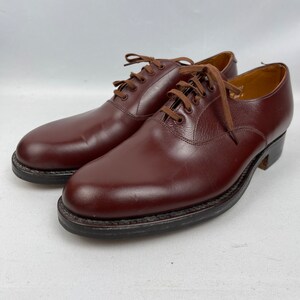 Original Vintage Dead Stock Warm Brown Leather Men's Oxford Shoes by  'marvelfairs' - Size 6 - Army Uniform Shoes - Etsy
