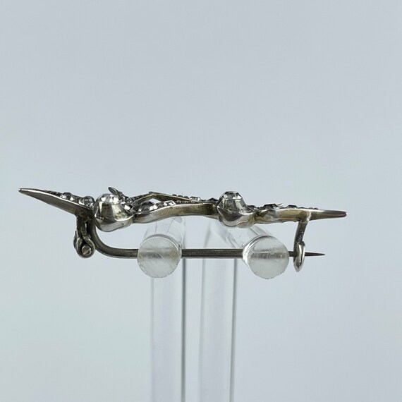 Antique Victorian Hallmarked Silver Double Swallo… - image 6