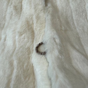 Original 1930's or 1940's Vintage White Ermine or Rabbit Fur Evening Cape Beautiful Boxy Shape Vintage Winter Wedding Cape image 10