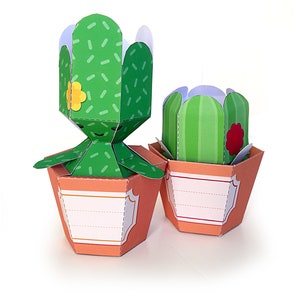 Scatola pop-up digitale Cactus fai da te