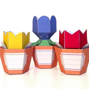 Digital Flower Pop up box DIY