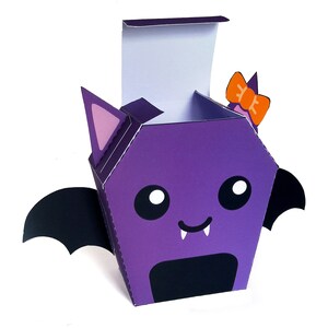 Pack of 3 DIY favor boxes Cat Bat and Ghost for Halloween image 3