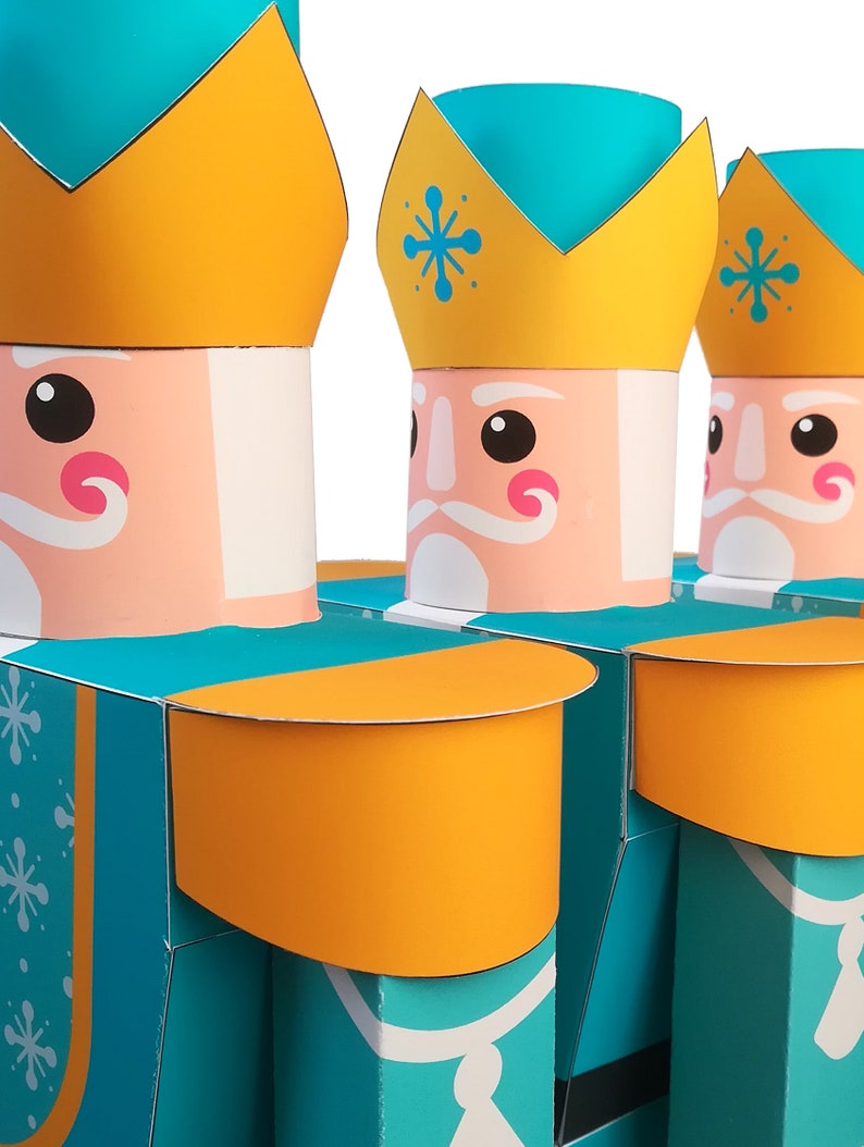 Nutcracker Favor Box Printable Decoration Diy Christmas Etsy