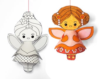 DIY Papercraft spring fairies