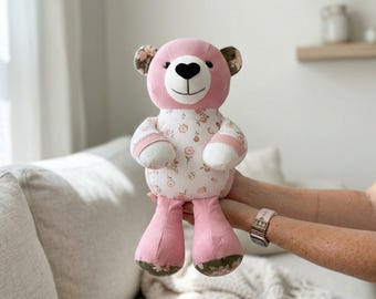 Cuddly Keepsake Bear, Custom, Memory, Clothing, Gift, Baby Shower, Sympathy, Stuffed Animal, Remember, Heirloom