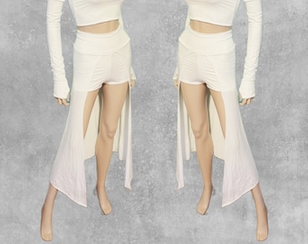 Slayer Skirt High Waist - Soft Bamboo Fabric, Eco Friendly Festival Clothing, Fire Safe, Sustainable Clothes