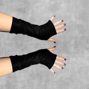 Bamboo Arm Cuffs with Thumbhole Option - Handcrafted in Denver, CO - Arm Warmers, Cropped Sleeves, Cosplay, Fire Spinning, Custom