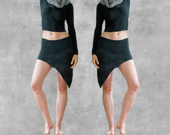 Pixie Bamboo Mini Skirt // Custom, Handmade in US, Eco-Friendly Fashion, Festival Wear