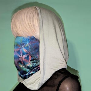 Eternal Bamboo Masked Hood // Made in US, Festival Hood, Rave Hood - Ready to Ship