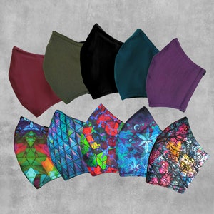 Bamboo Face Masks for Adults & Children - Made in the US - All Natural Bamboo Fabric, Adjustable, Allergy / Eczema Friendly