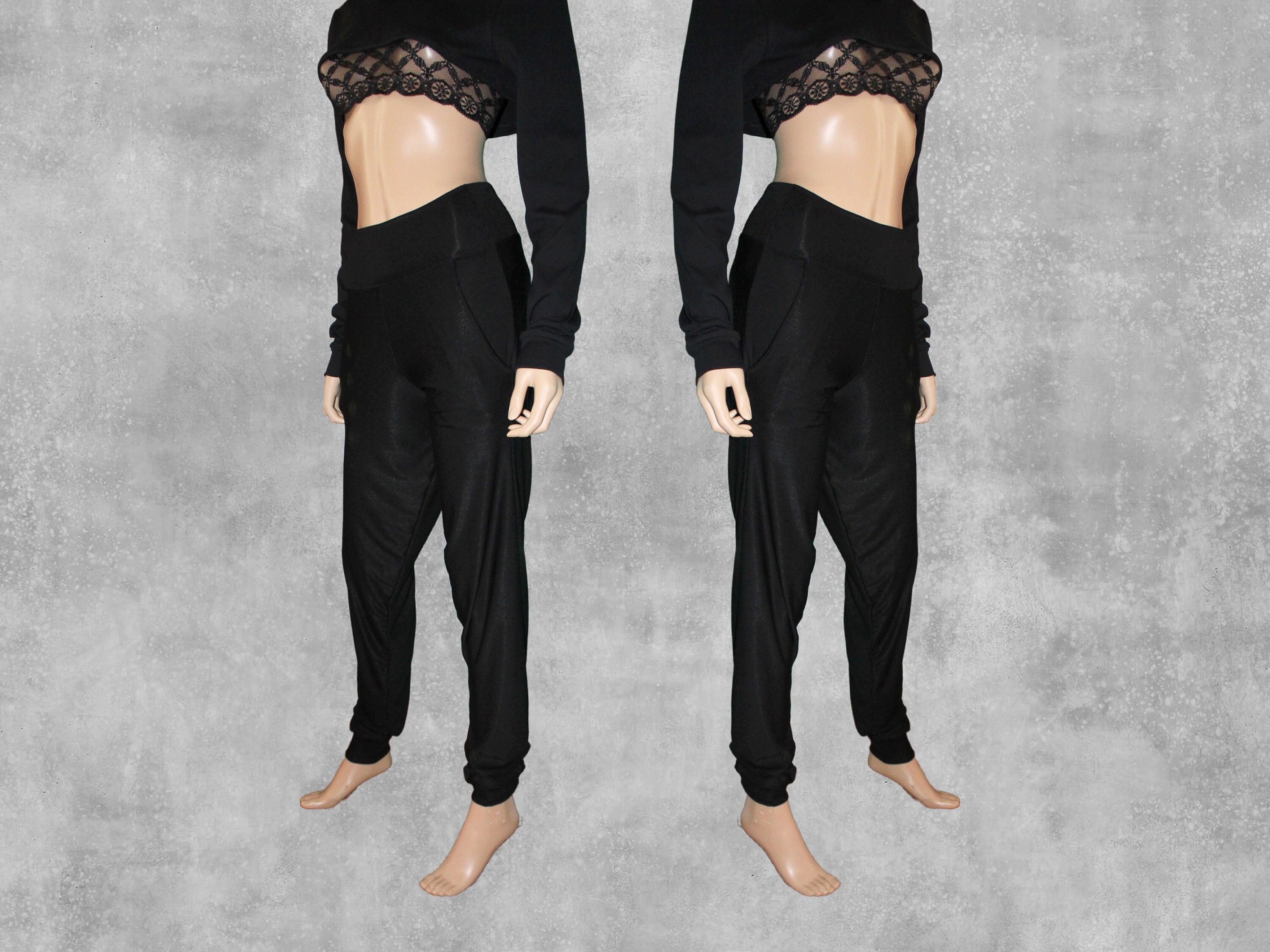 Yoga Pants Black Women - Eco Bamboo - Wide - Yoganic