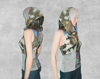 WANDERER Custom Reversible Hand-Dyed Patchwork Bamboo Tank - Lovingly handmade to order in Denver, CO <3