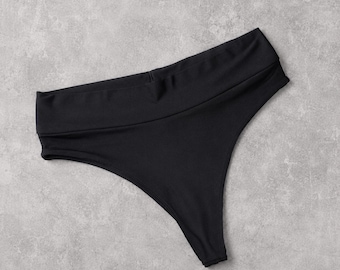 Bamboo Cheeky Thong Panty - Size Small, Ready to Ship