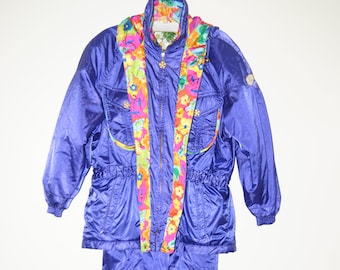1990s Ski / Snow Bib Overalls and Jacket