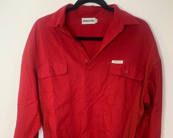 Red Member’s Only Pullover Jacket