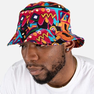 90s Party Bucket Hat Black