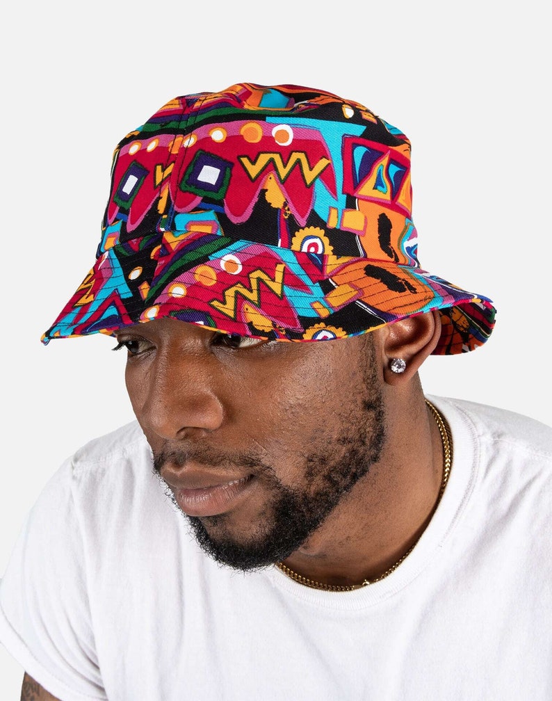 90s Party Bucket Hat Black