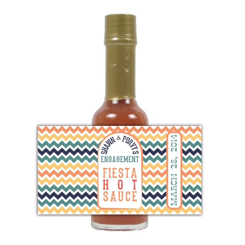 Baby Shower Favor Hot Sauce Favor Labels for 5 oz Bottles Party Favors Custom Favor Labels Printable Digital Design Hot Sauce Favors