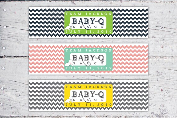 bbq sauce baby shower favors