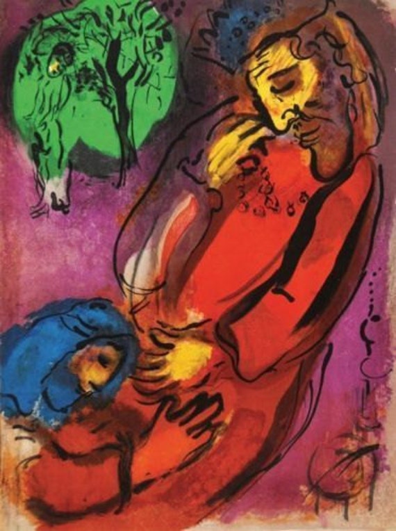 Marc Chagall David And Absalom Hand Numbered Etsy