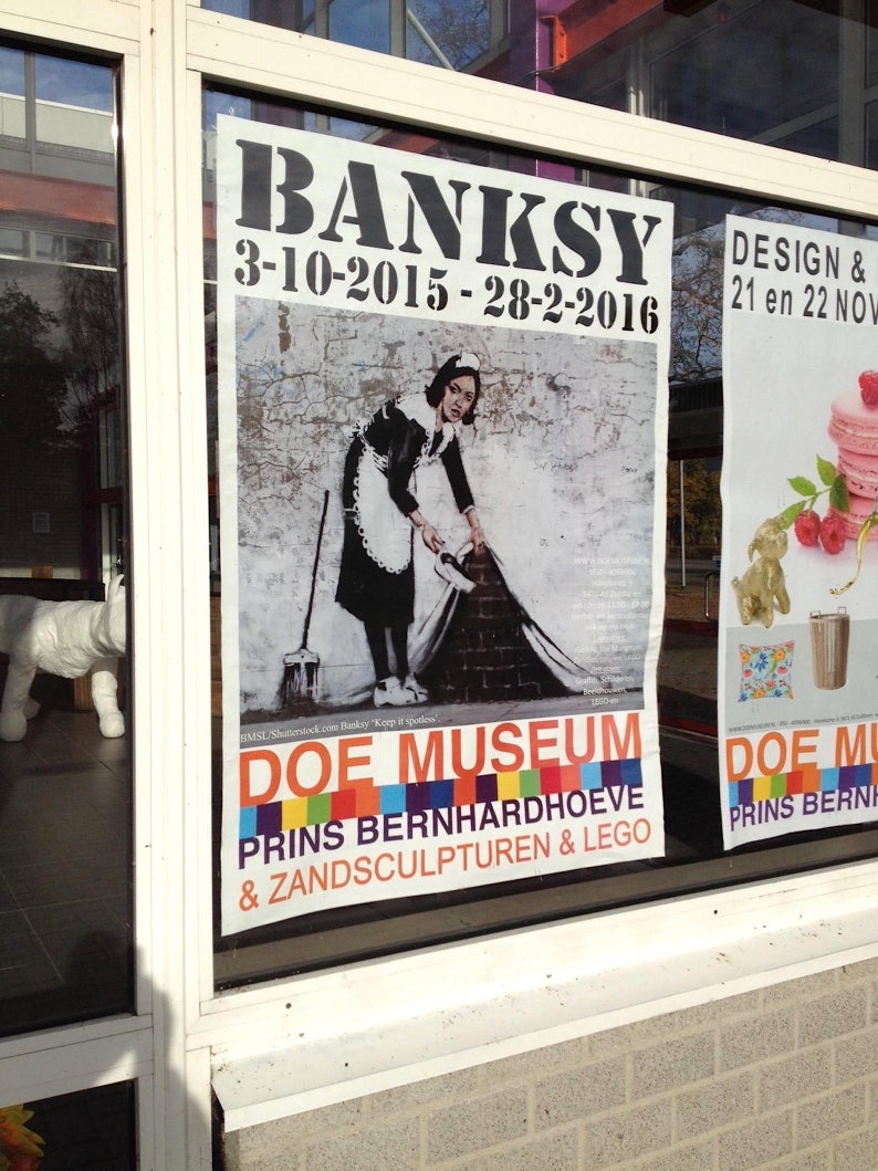 BANKSY 'Keep it spotless' extremely rare original Etsy