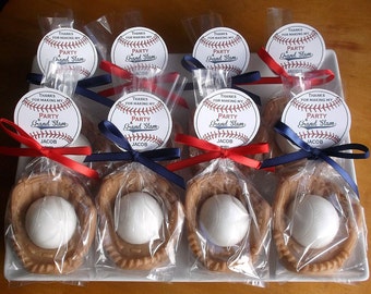 Baseball Party Favors - Baseball Favors, Baseball Birthday Party, Boy Birthday Party, Baseball Soap, Team Gift, Coach - Set of 10