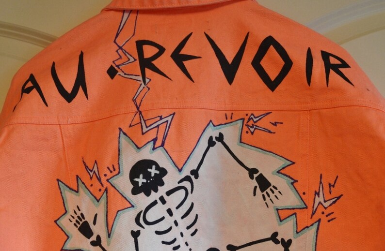 Hand Painted Customized Denim Jacket