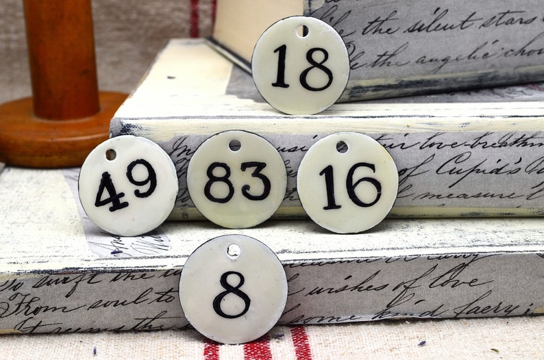 Number Metal Tag for Custom Farmhouse Number Tag for Vintage Etsy