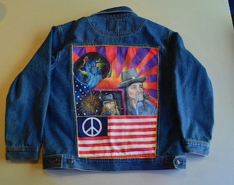 Denim painted customYour Own Item Custom Hand Painted Denim Clothing