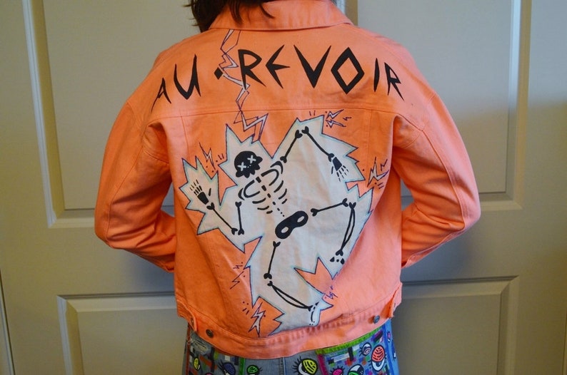 Hand Painted Customized Denim Jacket