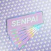 SENPAI Holographic Slap Sticker // kawaii anime car planner stickers 