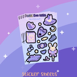 Pastel Bun Witch Sticker Sheet