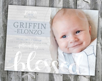 LDS Baby Blessing Uitnodiging | Baby doop uitnodiging | Aankondiging kinderdoop | Baby Blessing | Geboortekaartje | Digitaal bestand