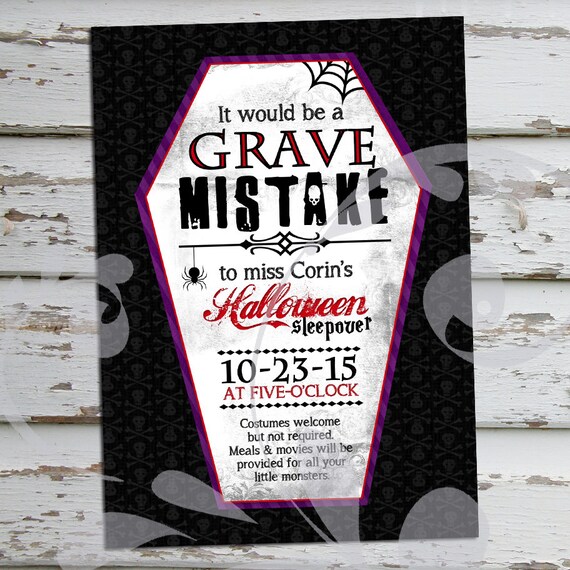 Invitation Danniversaire Dhalloween En Anglais Invitation Etsy Invitation Danniversaire Dhalloween En Anglais Invitation Etsy