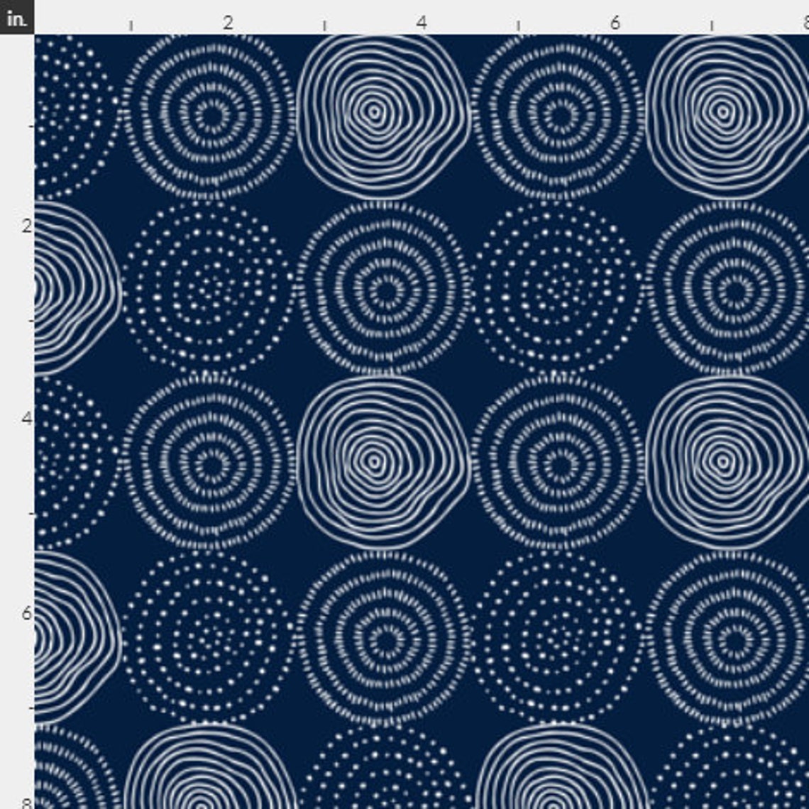 Navy Tree Rings Fabric Baby Boy Fabric by the Yard Nursery Etsy