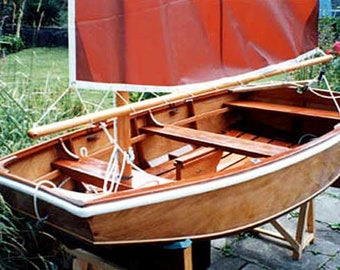 Boat Build Plans for 8' Ply/Epoxy Sailing Pram Dinghy. Full Instructions. Free Professional Technical Support. Instant Download.