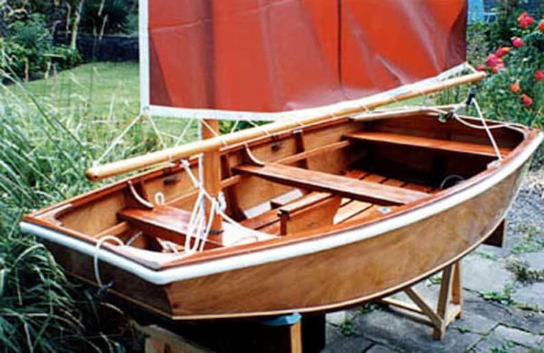 Boat Build Plans for 8' Ply/epoxy Sailing Pram Dinghy. Full