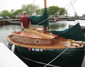 Boat Build Plans, Instructions & CNC Cutting Files for 15' Pocket Cruiser Sailboat. Lapstrake or Cold-Moulded.  Professional Support.