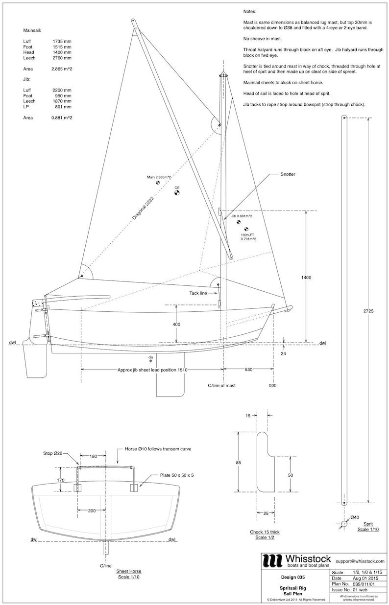 Boat Build Plans for 8' Ply/epoxy Sailing Pram Dinghy. Full