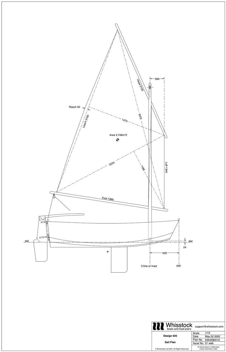 Boat Build Plans for 8' Ply/epoxy Sailing Pram Dinghy. Full