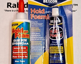 Beacon's Hold the Foam Glue - choose 1oz or 2oz tube - safe white glue for foam!