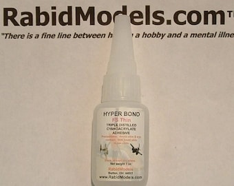 1 oz bottle Foam-Safe Odorless CA glue instant super glue with pin-cap